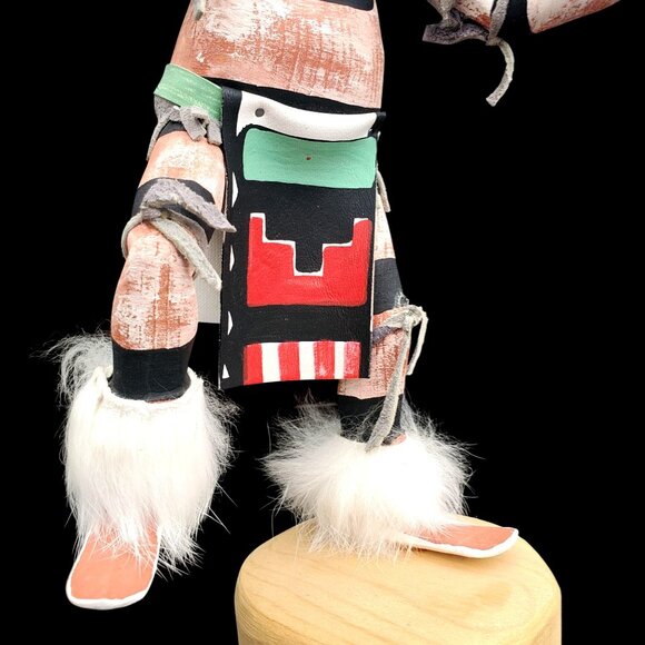 Vintage Clown Kachina Gary Largo Katsina Koshsare Hano Glutton with Watermelon - Picture 9 of 12